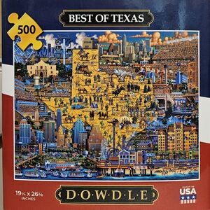 NWT Dowdle Best of Texas 500-Piece Puzzle